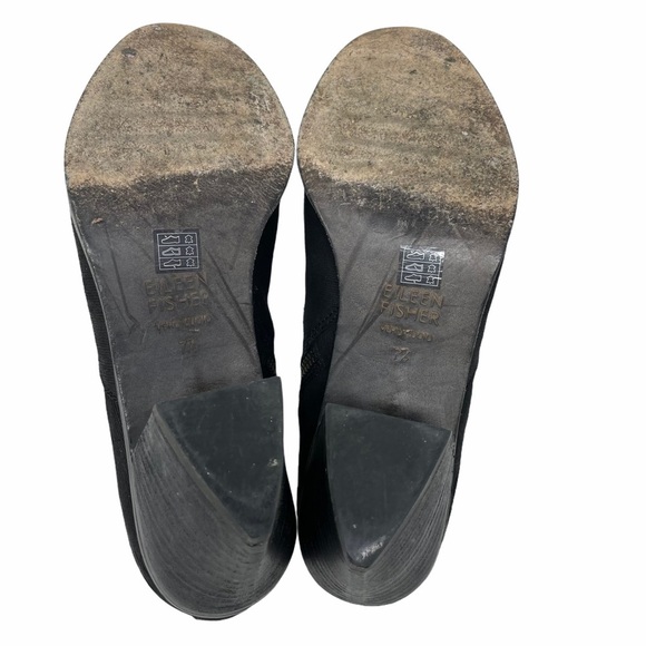 Eileen Fisher Murphy Black Ankle Booties SZ 7.5 - Picture 7 of 9